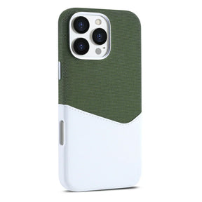 Minimalist Fabric and Leather iPhone Case