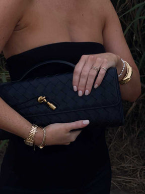 Violetta Woven Clutch – Timeless Luxury & Eco Elegance