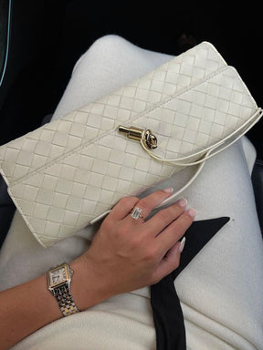 Violetta Woven Clutch – Timeless Luxury & Eco Elegance