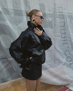 Carla Asymmetrical Leather Jacket