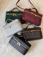 Aria Mini Bag – Compact Luxury with Woven Elegance