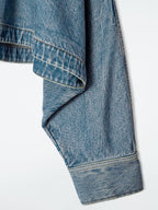 Oversized Cropped Denim Jacket