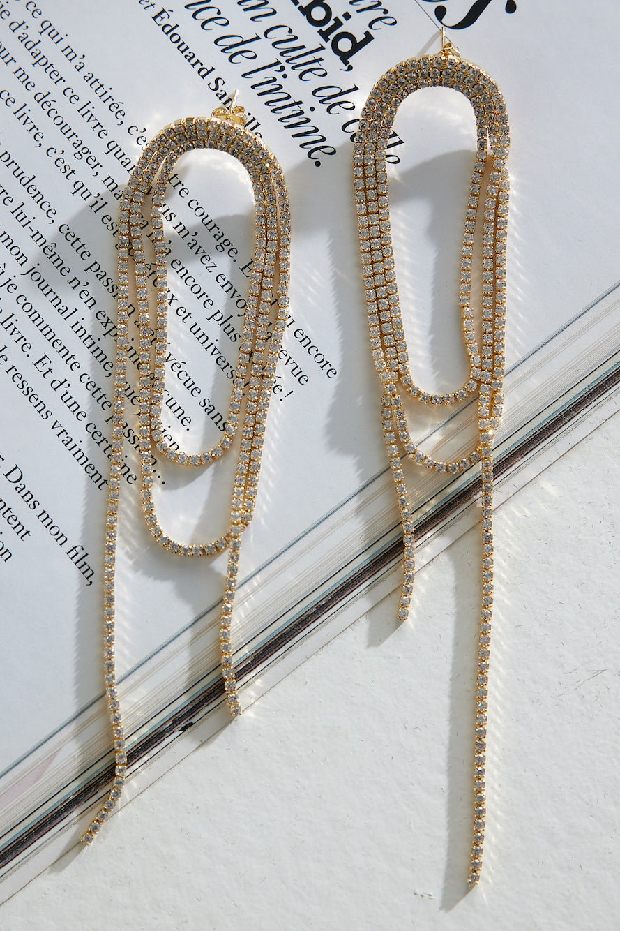 Brincos Fancy Time banhados a ouro 18k
