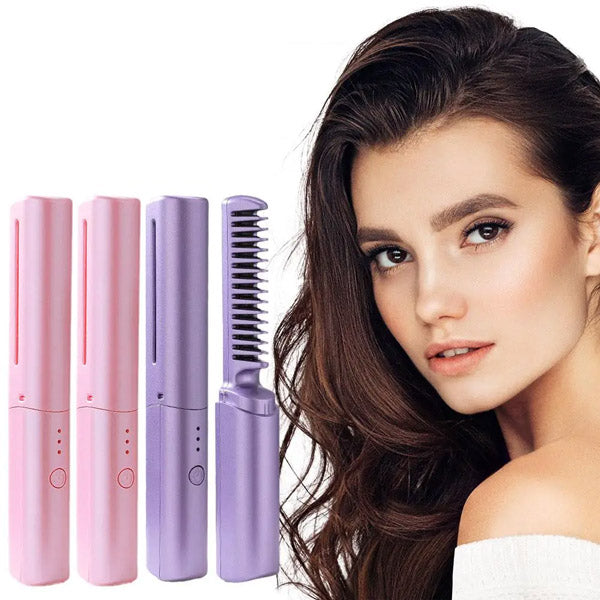 Mini Hair Straightener Comb – Style anytime, anywherev