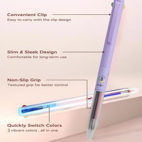 🏆Flash Sale⚡ 50K+ SOLD! Almost Gone-💥6 PCS Multicolor Pen, 3-in-1 18 Colors,Best Gifts