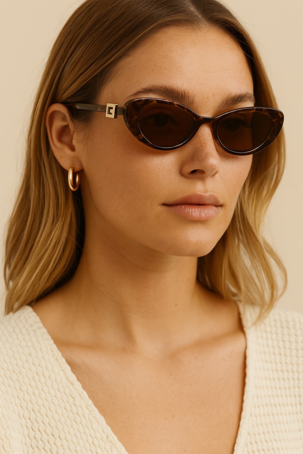 Solaire Cat Eye Sunglasses