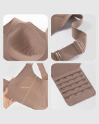 Women's Solid Color Four Rows Adjustable Wireless Bra
