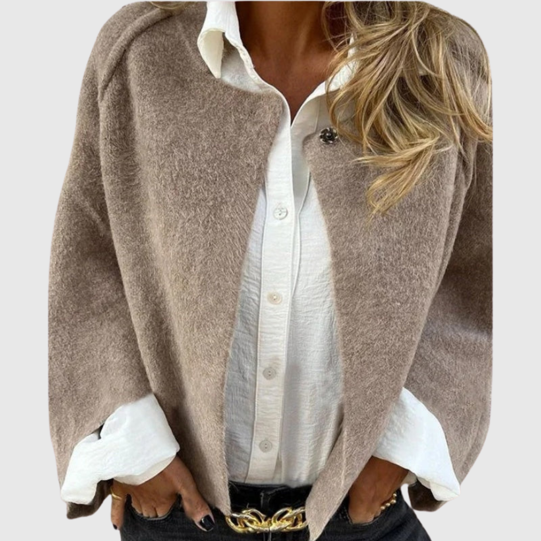 Elise | Short coat with elegant flared sleeves