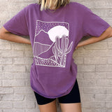 Desert Scene Graphic Tee Berry