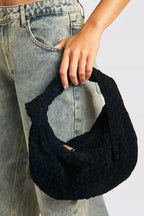 Aurelia™ Woven Suede Bag – Soft Sophistication with Distinctive Charm