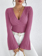 Aria Striped Knit Top