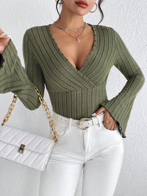 Aria Striped Knit Top