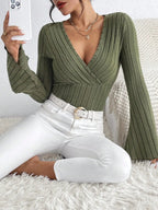 Aria Striped Knit Top