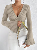 Aria Striped Knit Top