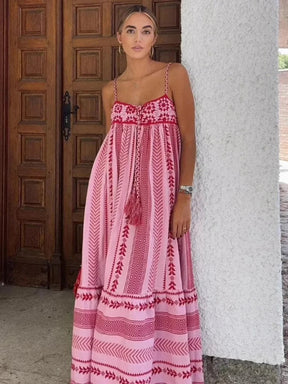 Crochet Patchwork Halter Knit Dress