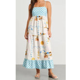 SunSketch Spaghetti Strap Maxi Dress