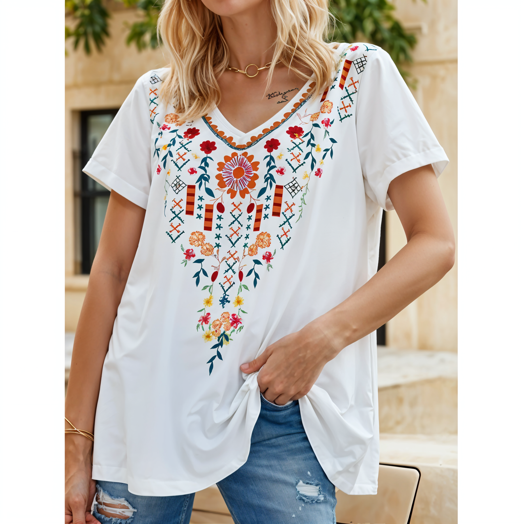 Flora Flow Vintage Tee