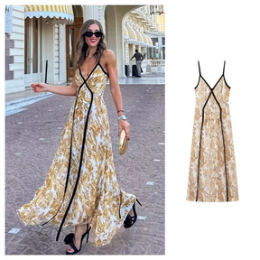Starlit Muse™ –  V-Neck Dress