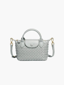 Mia™ Woven Pouch – Compact Elegance with Seasonal Charm