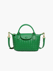 Mia™ Woven Pouch – Compact Elegance with Seasonal Charm