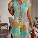 Arlette™ Boho Button Dress
