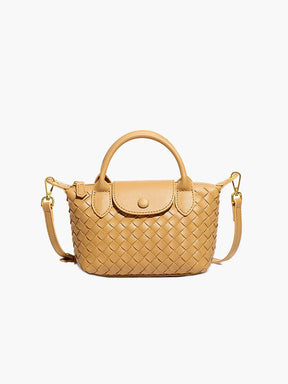 Mia™ Woven Pouch – Compact Elegance with Seasonal Charm