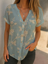 BloomMuse™ Digital V-Cardi Top