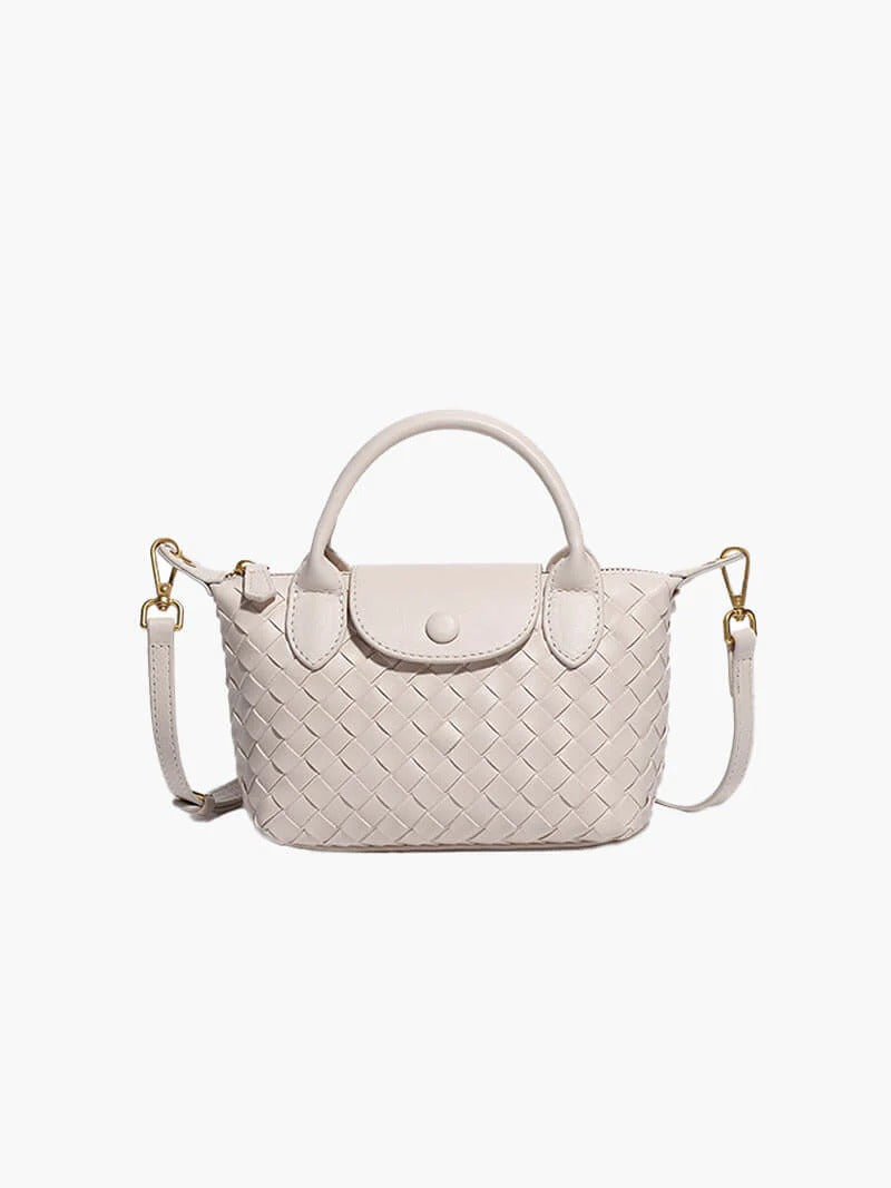 Mia™ Woven Pouch – Compact Elegance with Seasonal Charm