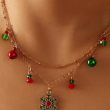 Lynn Christmas Snowflake Removable Pendant Nacklace