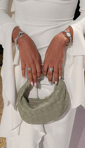 Aurelia Woven Mini Bag – Compact Elegance with Lasting Sophistication