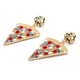 Pizza Diamante Drop Earrings