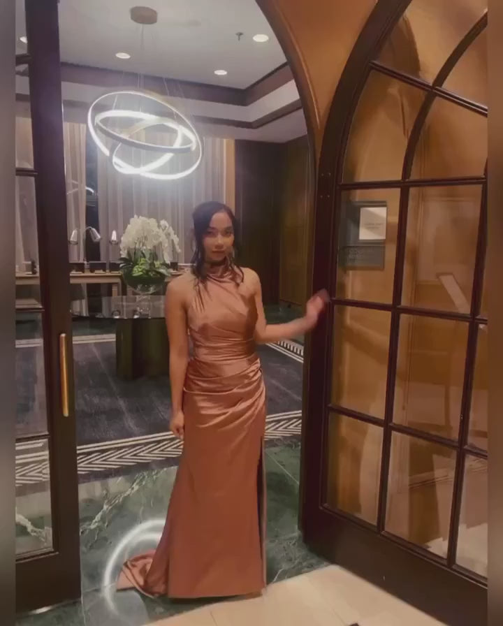 Cleo | Sleek Slit Gown