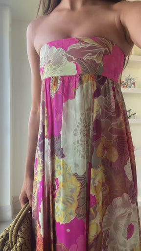 Petal Whisper Maxi Dress | Romantic Flowing Dress with Delicate Details