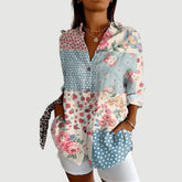 Liv™ | Artistic Flower Bluse