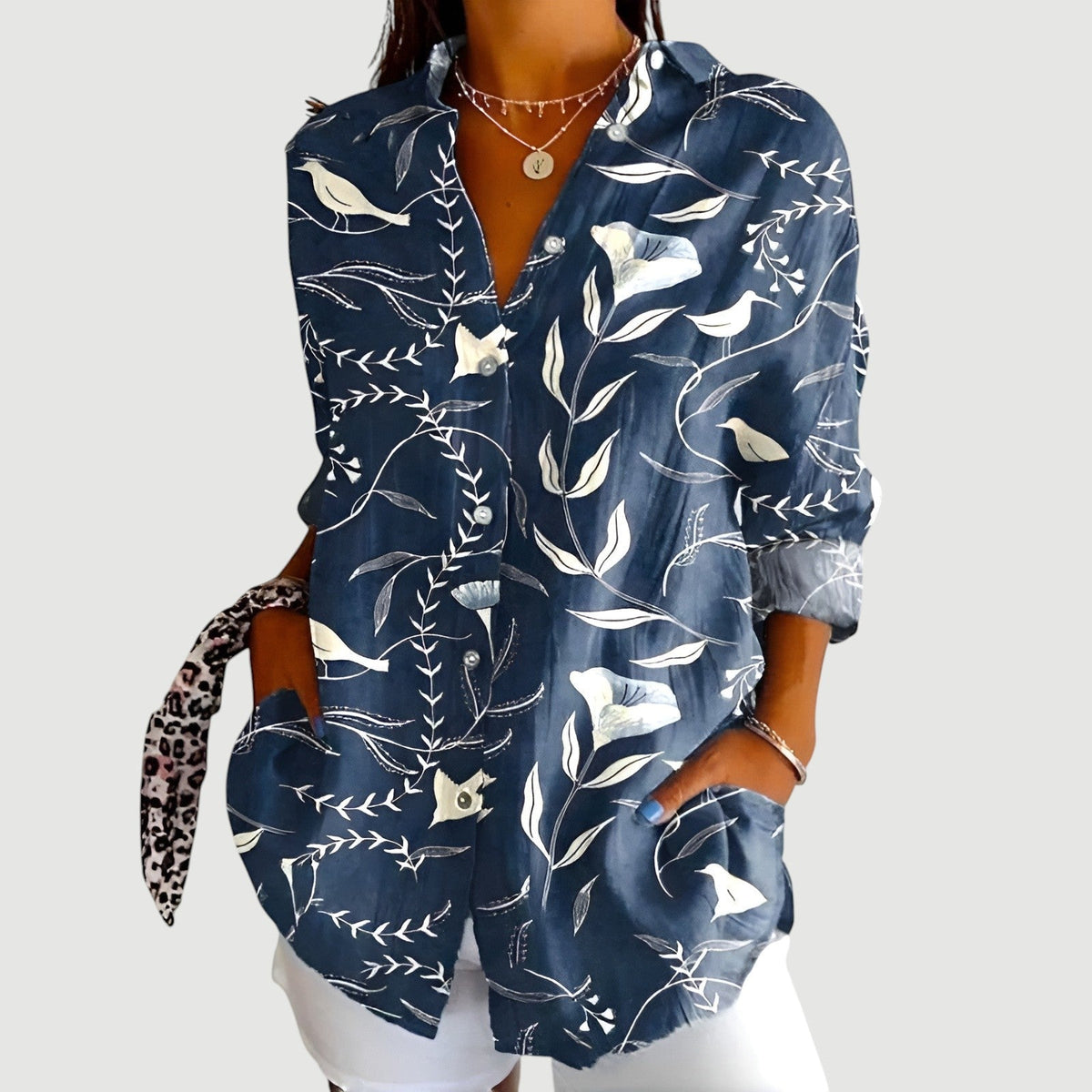 Josefine™ | Artistic Blomst Bluse
