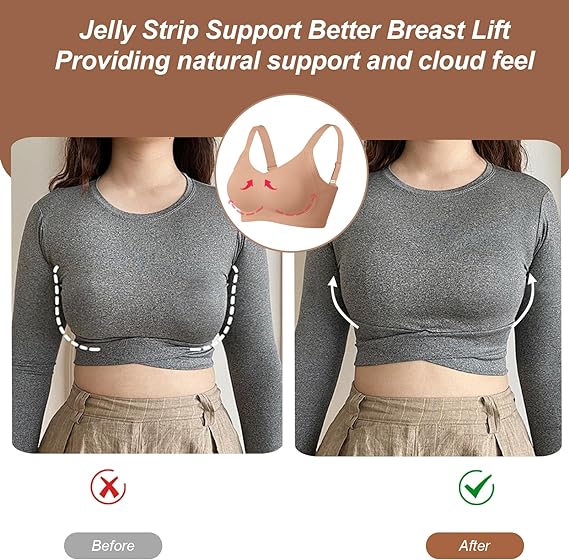 Seamless Full Coverage Push Up No Underwire Bras