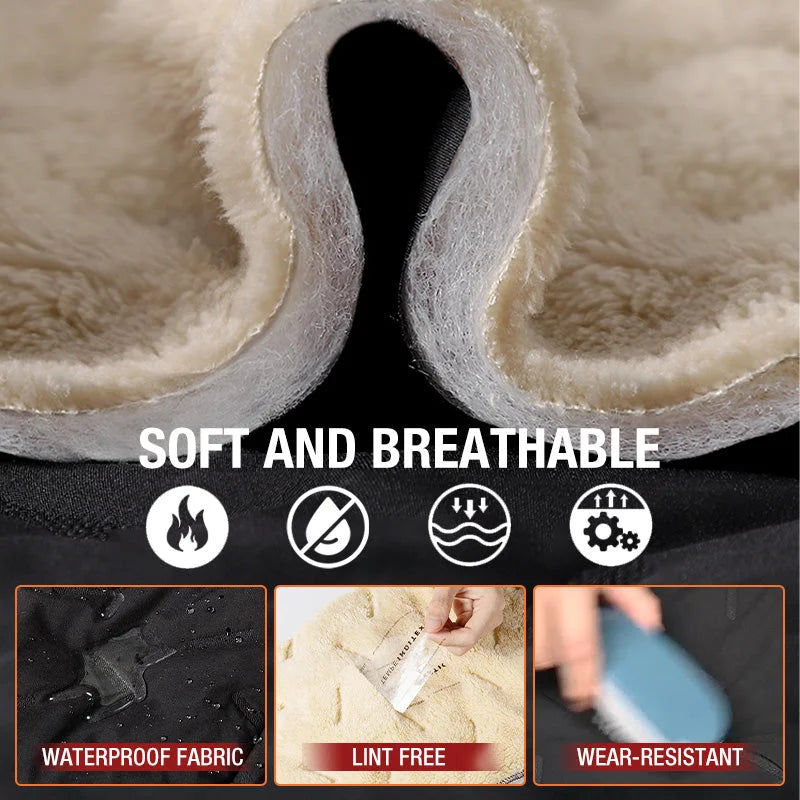 Unisex Fleece-Lined Waterproof Pants - Surviving the UK winter with ease!